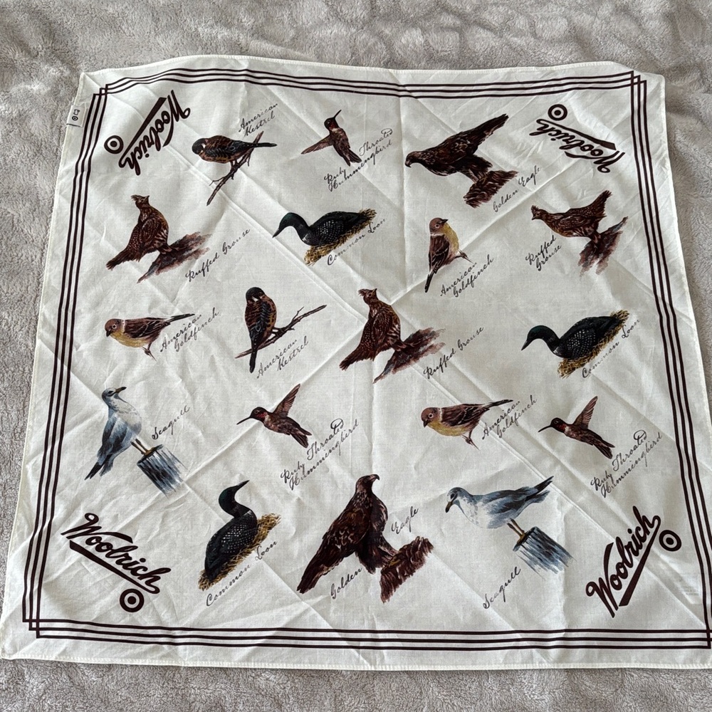 Woolrich x Target bird cotton bandana scarf